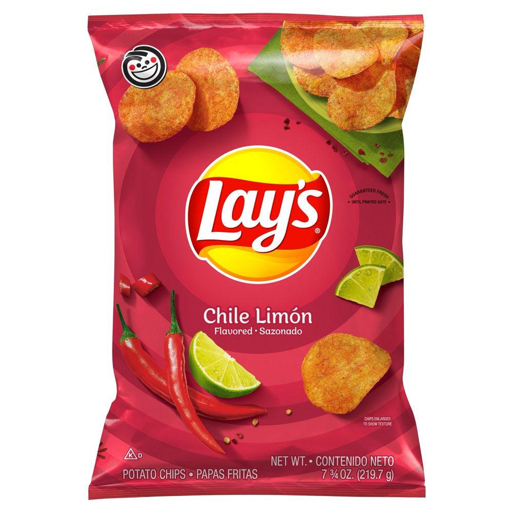 Lay'S Chile Limón Flavored Potato Chips, 7.75 Oz Bag