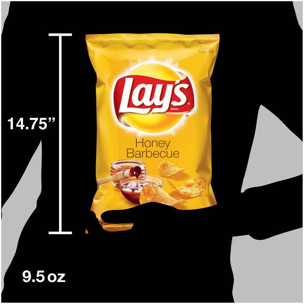 Lay'S Honey Barbecue Potato Chips 9.5 Oz. Bag