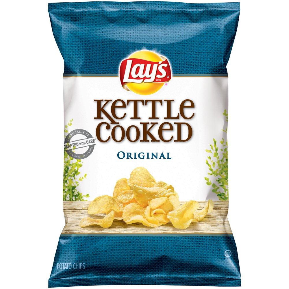 Lay'S Kettle Cooked Original Potato Chips, 8.5 Oz.