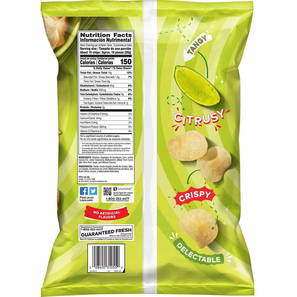 Lay'S Limon Flavored Potato Chips, Party Size, 12.5 Oz Bag