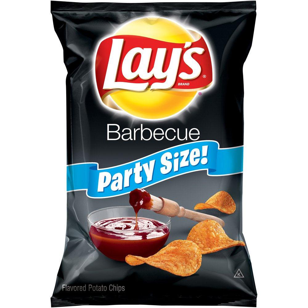 Lay'S Party Size Barbecue Potato Chips 15.25 Oz. Bag