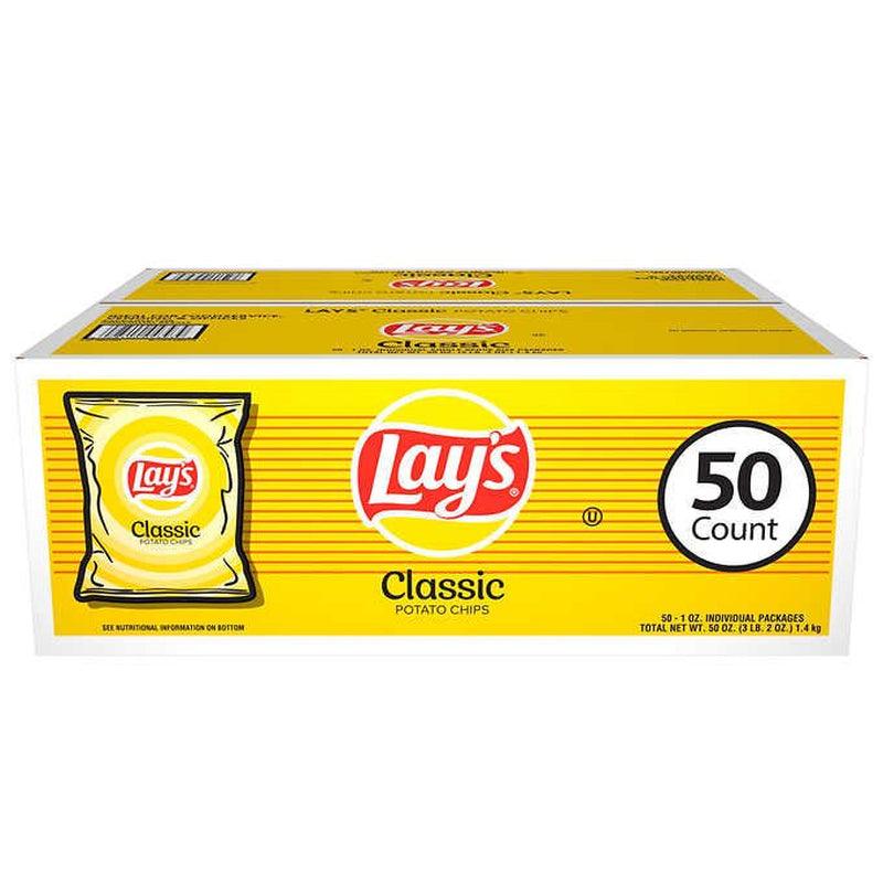 Lay'S Potato Chips, Classic, 1 Oz, 50 Count