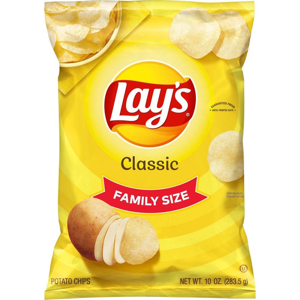 Lay'S Potato Chips, Classic Flavor, 10 Oz Bag