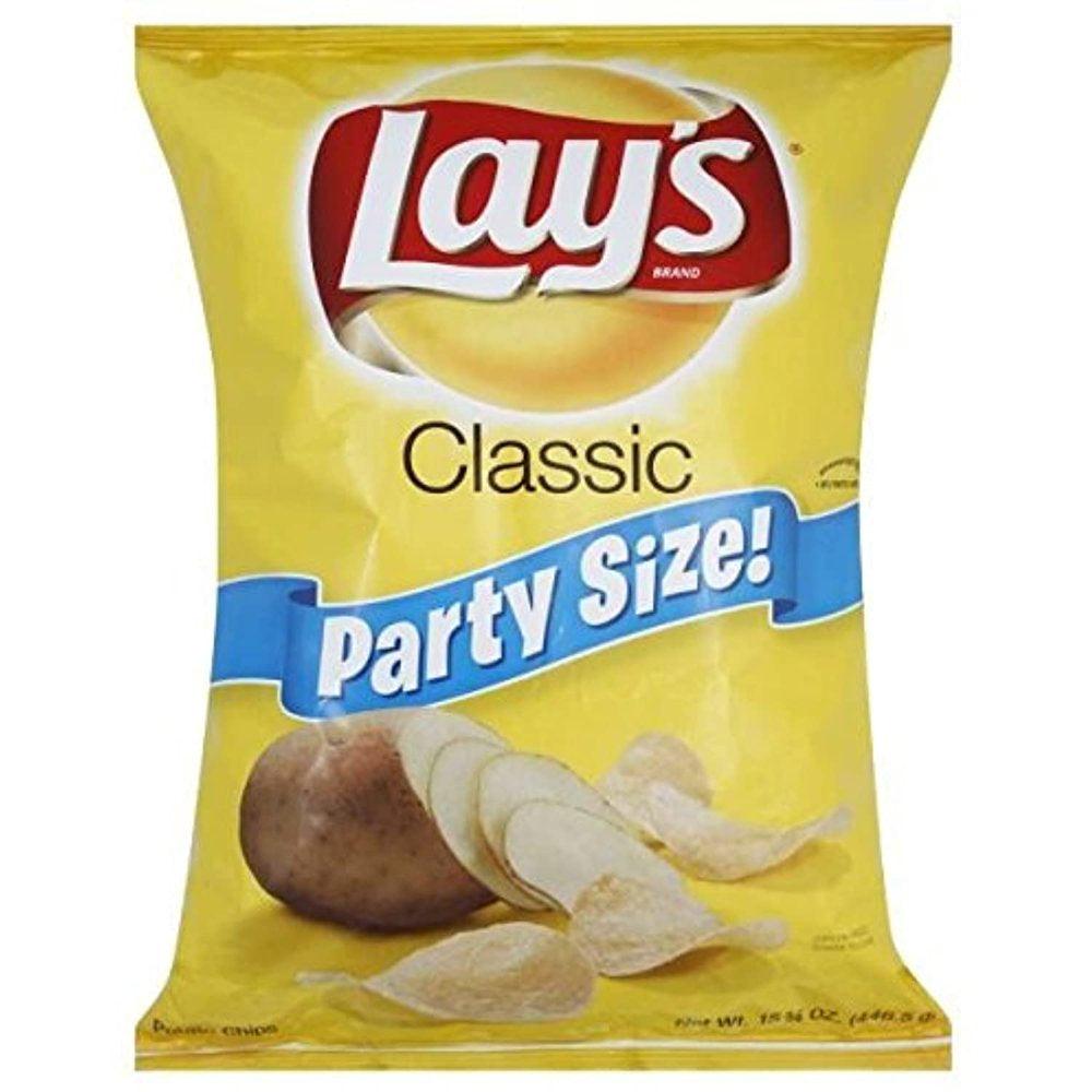 LAY'S POTATO CHIPS CLASSIC PARTY SIZE 15.75 OZ BAG