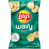 Lay'S Wavy Potato Chips, Ranch Flavor, 7.5 Oz Bag