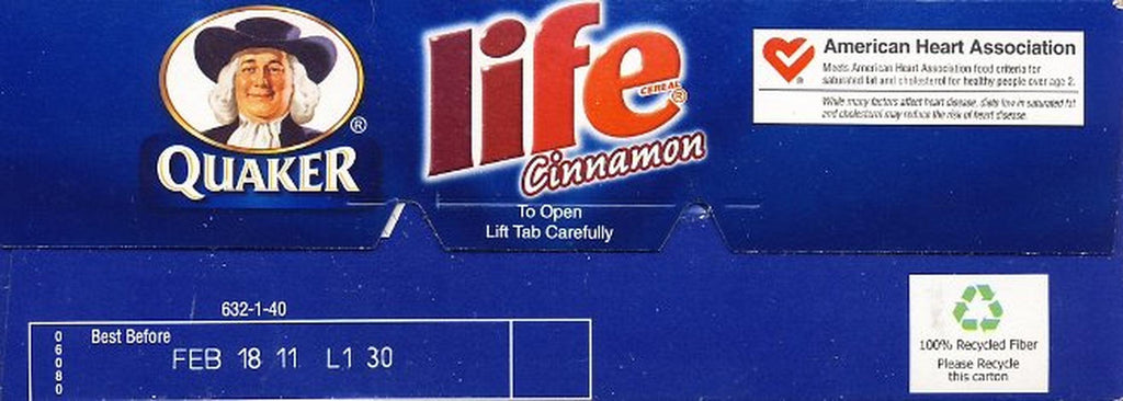 Life Multigrain Cereal, Cinnamon, 18 Oz