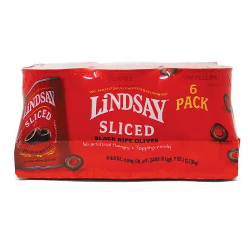 Lindsay Sliced Black Ripe Olives (6.5 Oz., 6 Pk.)