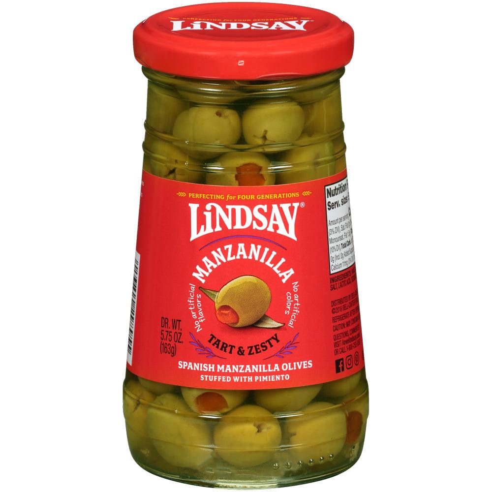 Lindsay Spanish Pimiento Stuffed Manzanilla Olives 5.75 Oz