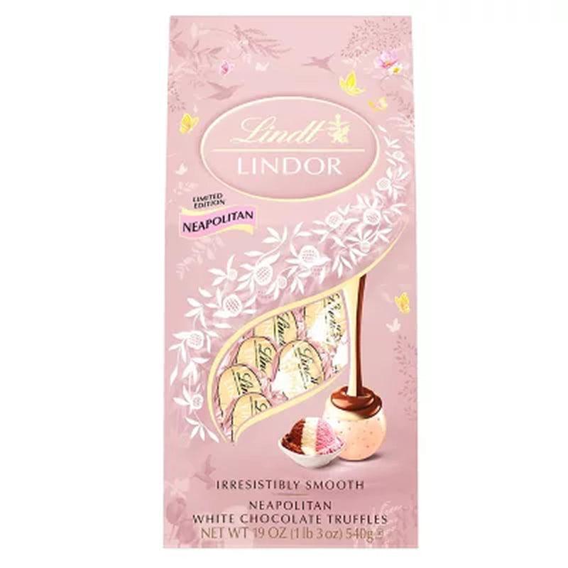 Lindt Lindor Neapolitan White Chocolate Truffles (19 Oz.)