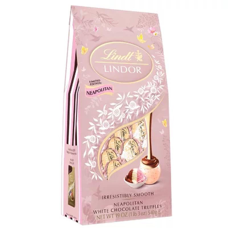 Lindt Lindor Neapolitan White Chocolate Truffles (19 Oz.)