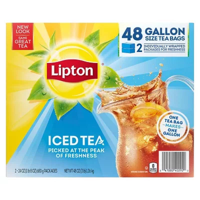 Lipton Iced Tea, Gallon Size Tea Bags (48 Ct.)