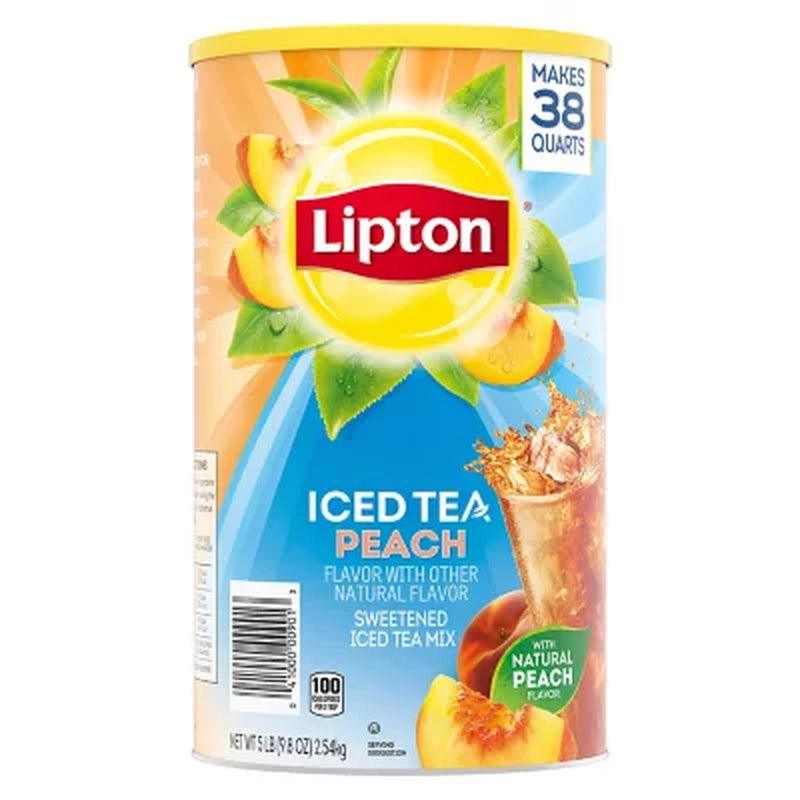 Lipton Sweetened Iced Tea Mix, Peach (89.8 Oz.)