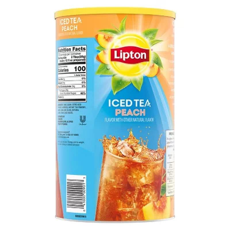 Lipton Sweetened Iced Tea Mix, Peach (89.8 Oz.)