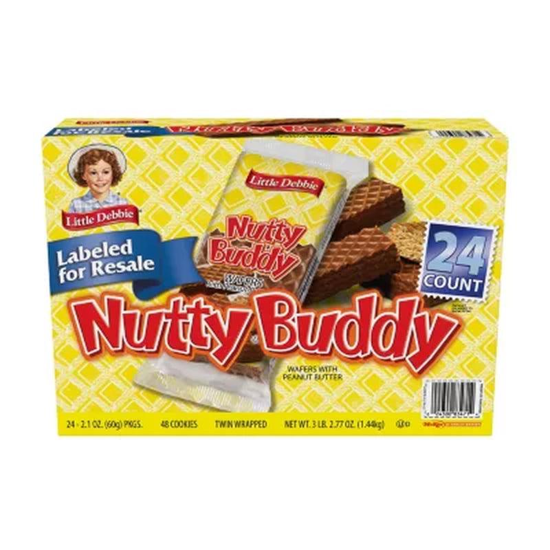 Little Debbie Nutty Buddy Bars (2.1 Oz., 24 Pk.)