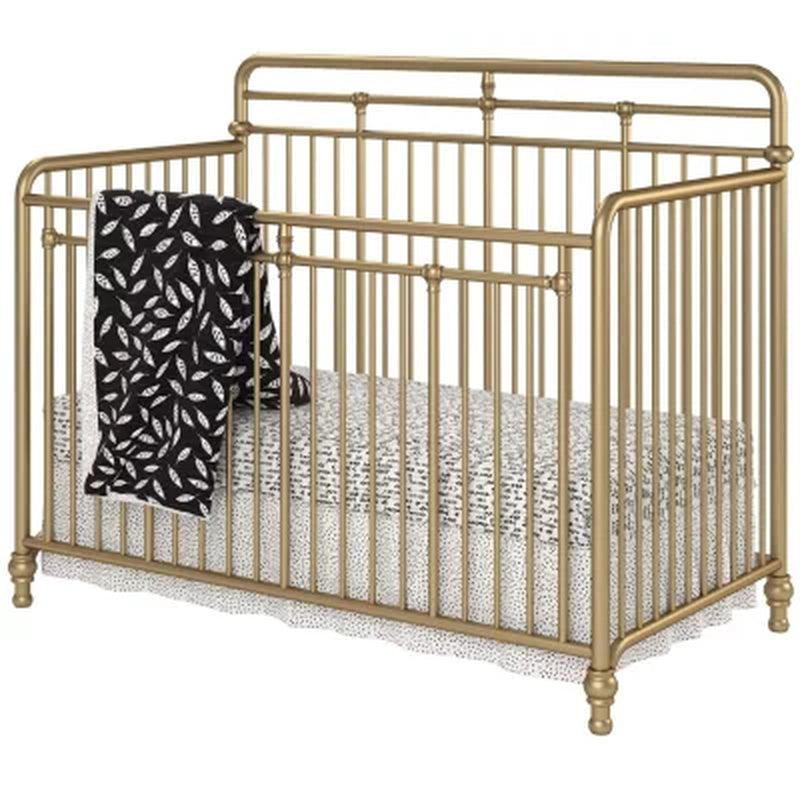 Little Seeds Monarch Hill Hawken 3-In-1 Convertible Metal Crib (Choose Your Color)