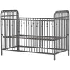 Little Seeds Monarch Hill Ivy Metal Crib, Gray