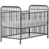 Little Seeds Monarch Hill Ivy Metal Crib, Gray