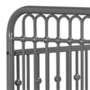 Little Seeds Monarch Hill Ivy Metal Crib, Gray