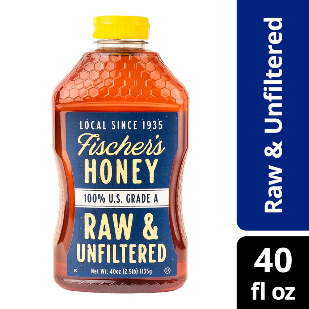 Local  Raw & Unfiltered Pure Honey Raw Honey, 40 Oz