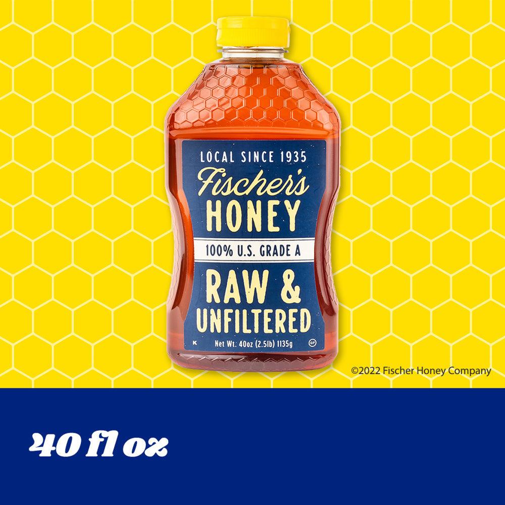 Local  Raw & Unfiltered Pure Honey Raw Honey, 40 Oz