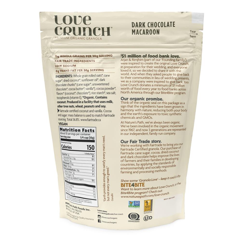 Love Crunch Organic Granola, Dark Chocolate Macaroon, 11.5 Oz