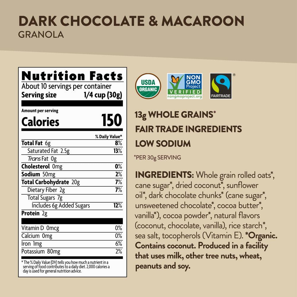 Love Crunch Organic Granola, Dark Chocolate Macaroon, 11.5 Oz