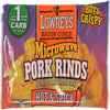 Lowreys Bacon Curls | Microwave Pork Rinds | Hot & Spicy | Four 1.75-Oz. Packets