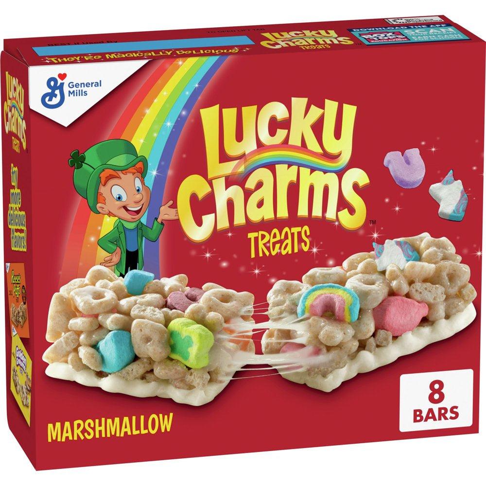 Lucky Charms Breakfast Cereal Treat Bars, Snack Bars, 6.8 Oz, 8 Ct