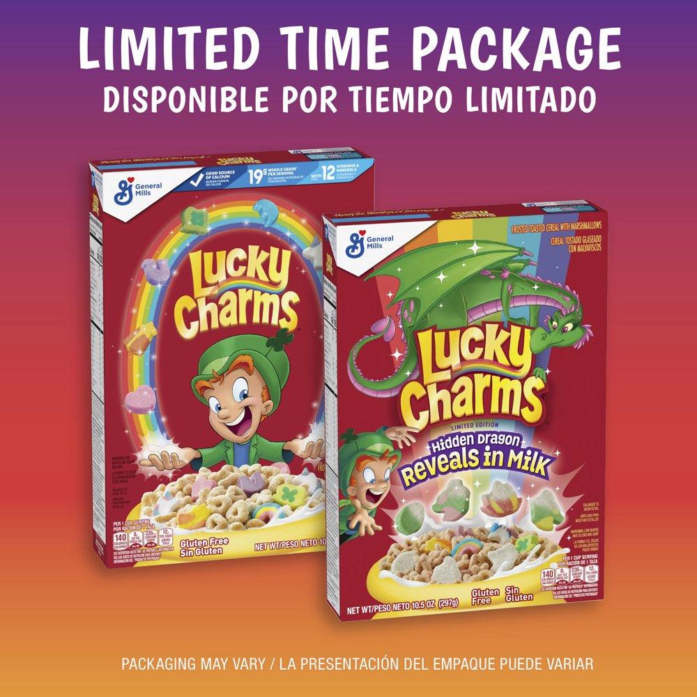 Lucky Charms Cereal with Hidden Dragon Marshmallows, Limited Edition, 10.5 Oz