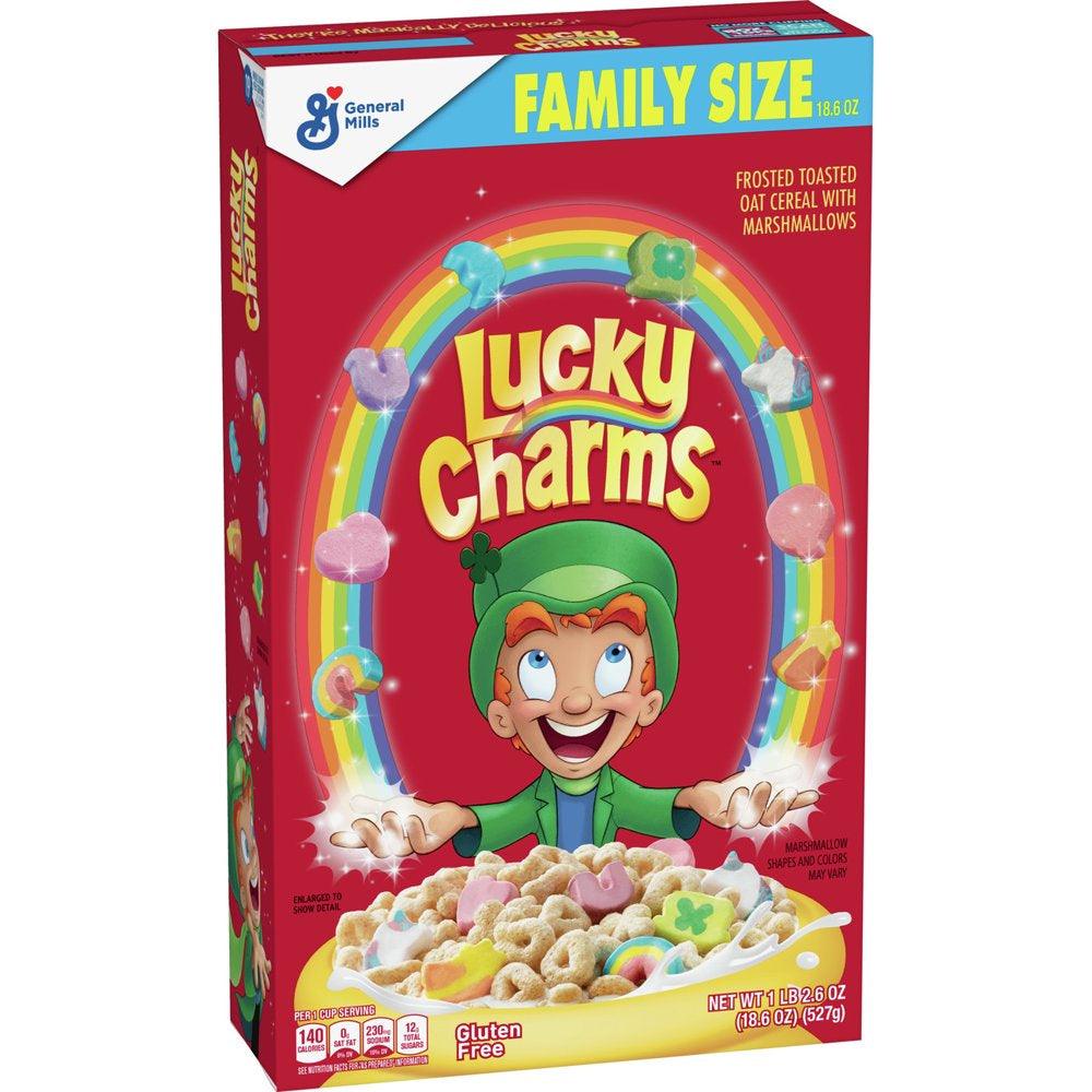 Lucky Charms Cereal with Hidden Dragon Marshmallows, Limited Edition, Family Size, 18.6 Oz