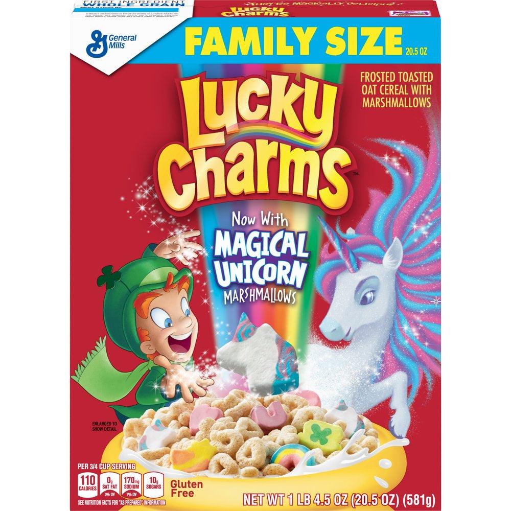 Lucky Charms, Marshmallow Cereal, Gluten Free, 20.5 Oz