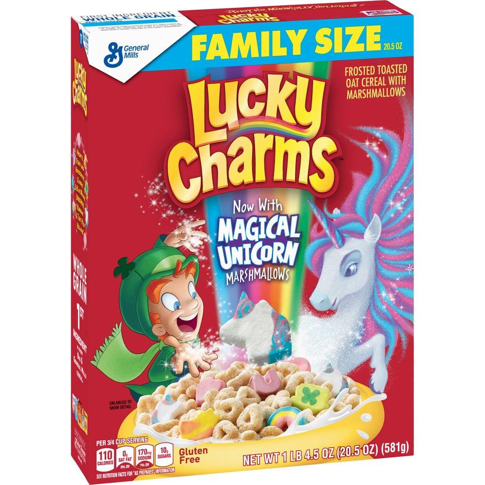 Lucky Charms, Marshmallow Cereal, Gluten Free, 20.5 Oz