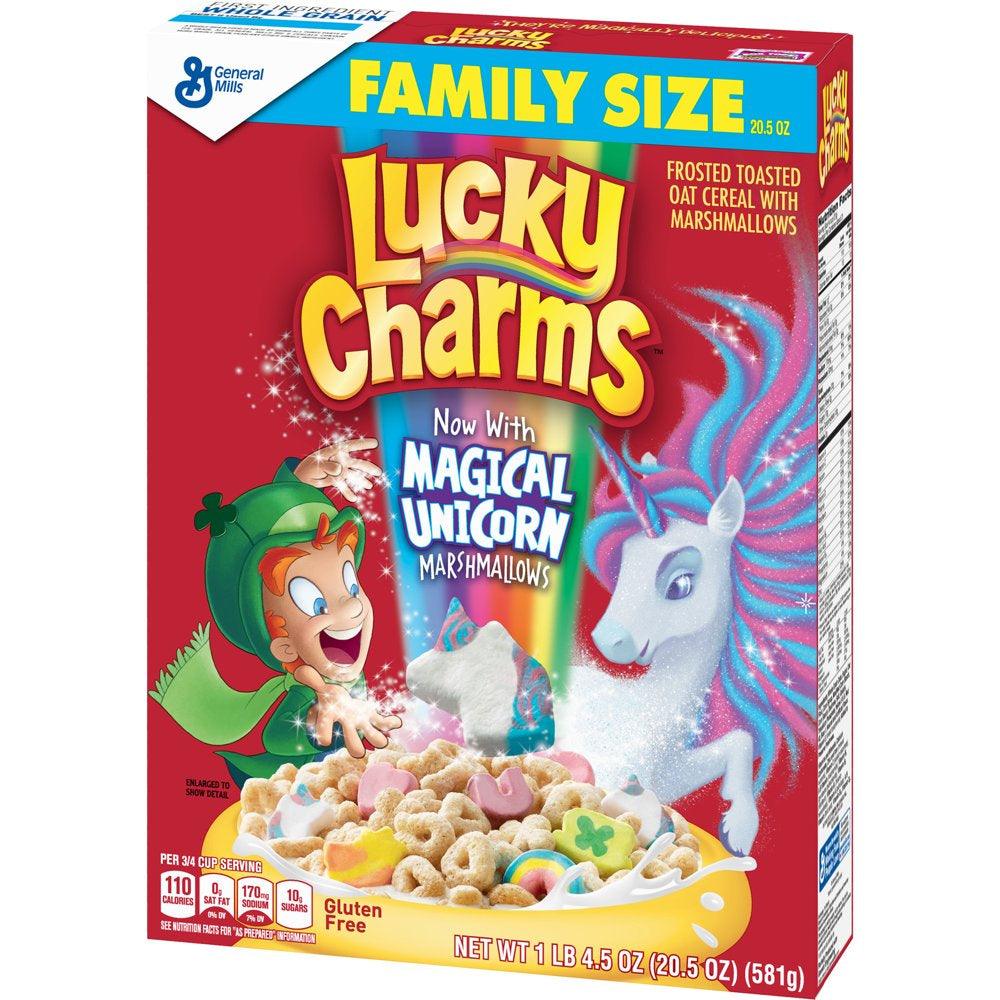 Lucky Charms, Marshmallow Cereal, Gluten Free, 20.5 Oz