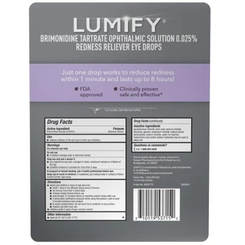 Lumify Redness Reliever Eye Drops (.25 Fl. Oz, 2 Pk.)