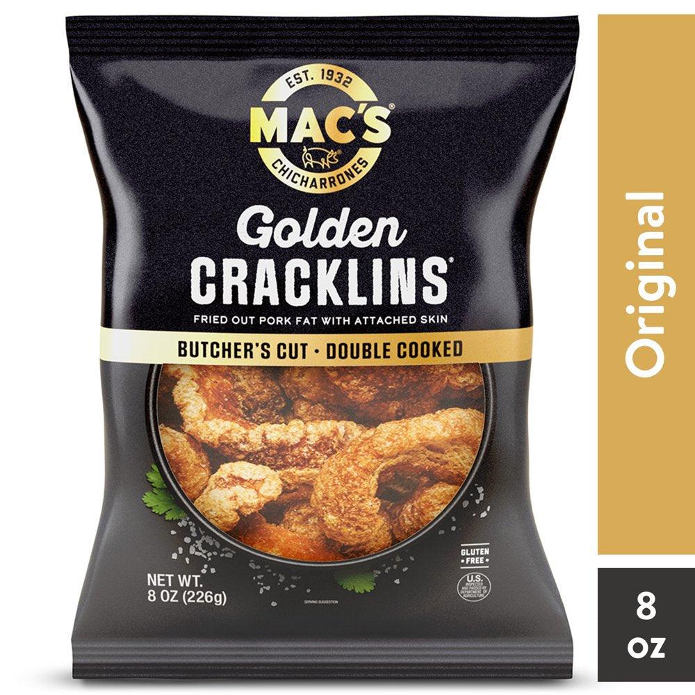 Mac'S Golden Pork Cracklins Snacks, 8 Oz.