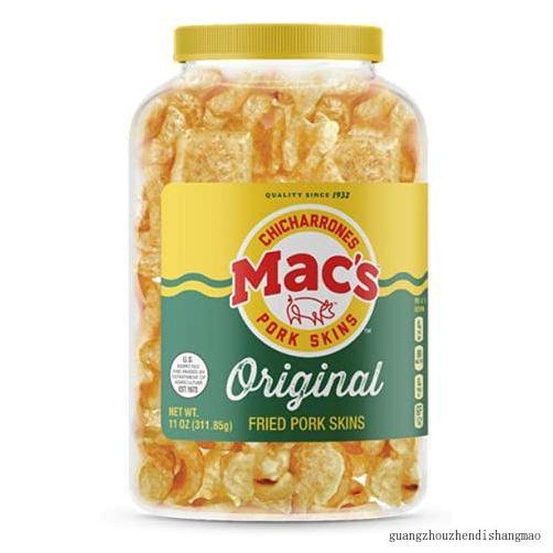 Mac'S Original Fried Pork Skins 11Oz Barrel ( 2 Pack )