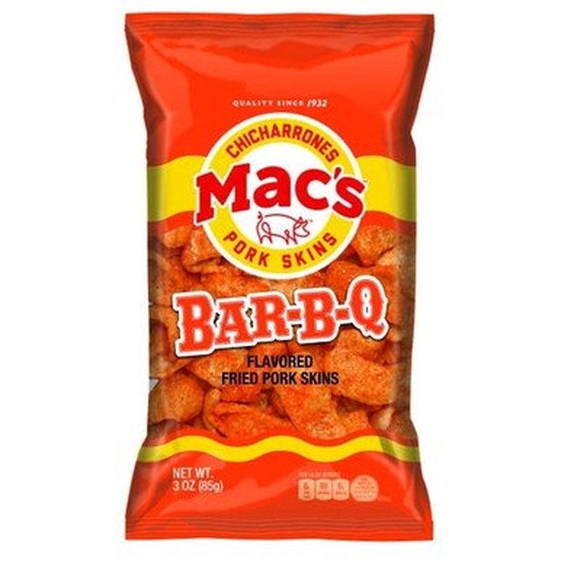 Mac S Pork Rind Bar-B-Q, 3 Ounces, 64 per Case