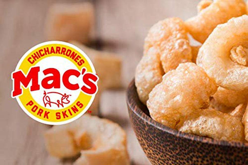 Mac’S Salt & Pepper Pork Skins - Low Carb, Keto Friendly Snack - Crunchy Chicharrones / Pork Rinds (3 Oz Bags, 12Ct)