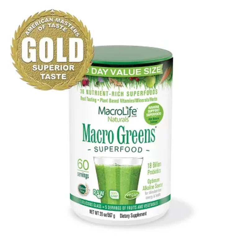 Macrolife Naturals Macro Greens Superfood Value Size (60 Ct.)