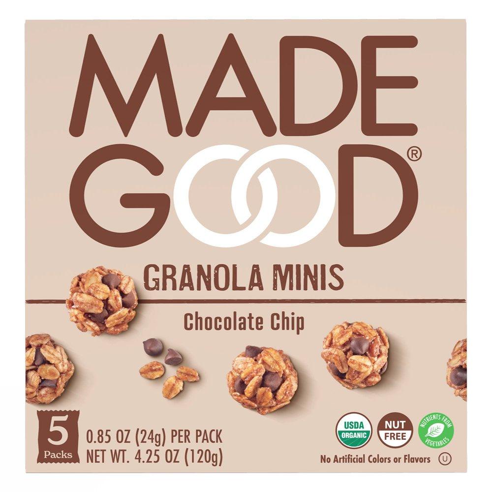 Madegood Chocolate Chip Granola Minis, 0.85 Oz, 5 Count