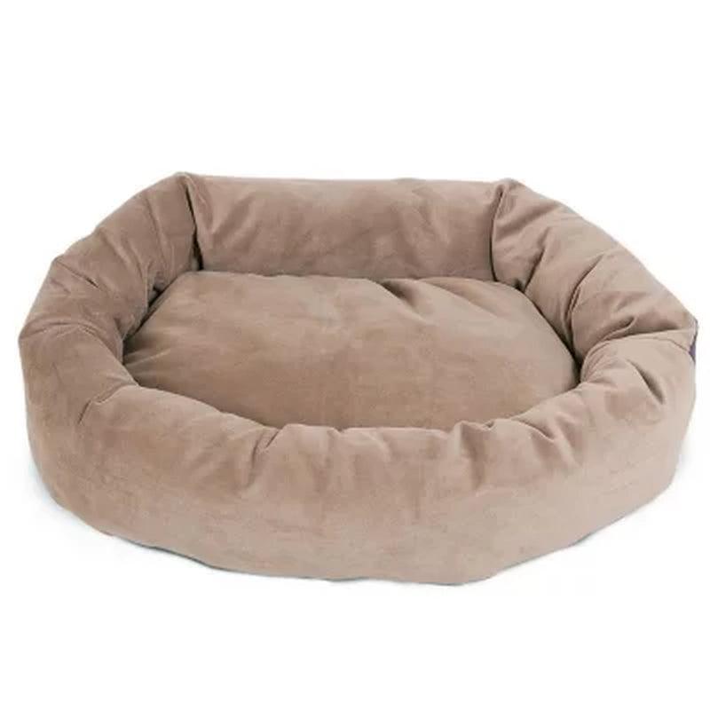 Majestic Pet Suede Bagel Pet Bed, 52" (Choose Your Color)