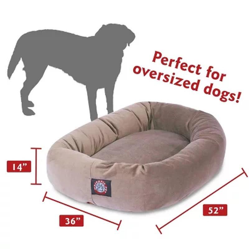 Majestic Pet Suede Bagel Pet Bed, 52" (Choose Your Color)