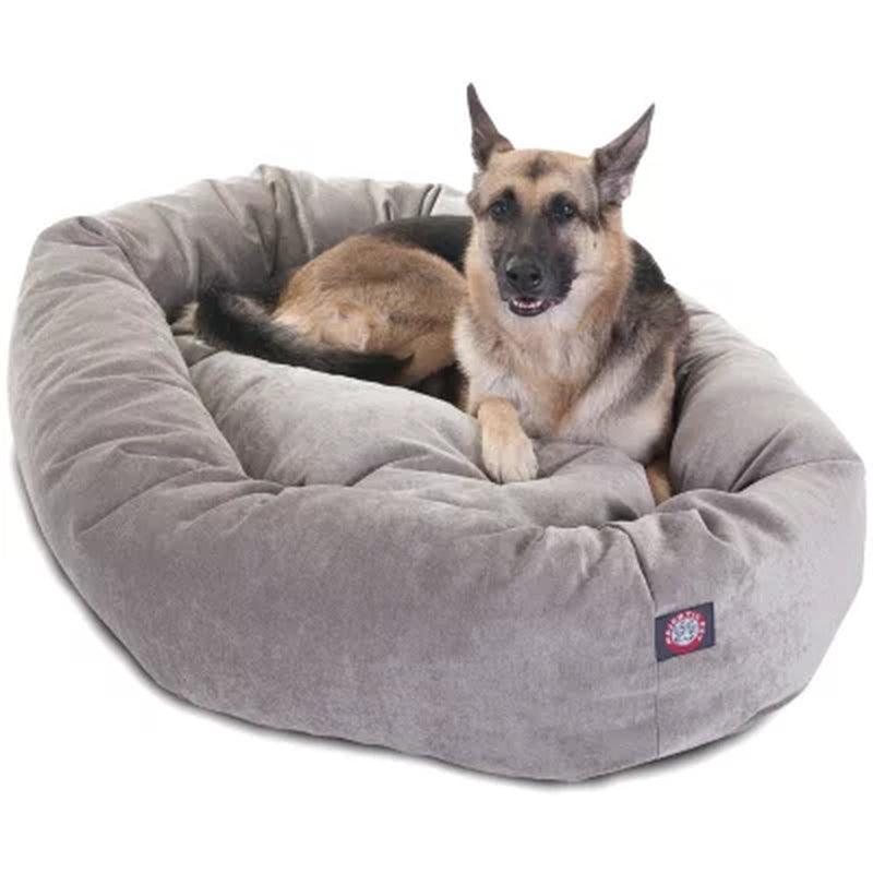 Majestic Pet Velvet Bagel Pet Bed 52" (Choose Your Color)