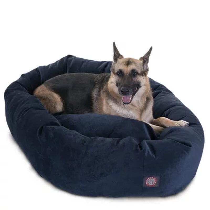 Majestic Pet Velvet Bagel Pet Bed 52" (Choose Your Color)