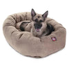 Majestic Pet Velvet Bagel Pet Bed 52" (Choose Your Color)