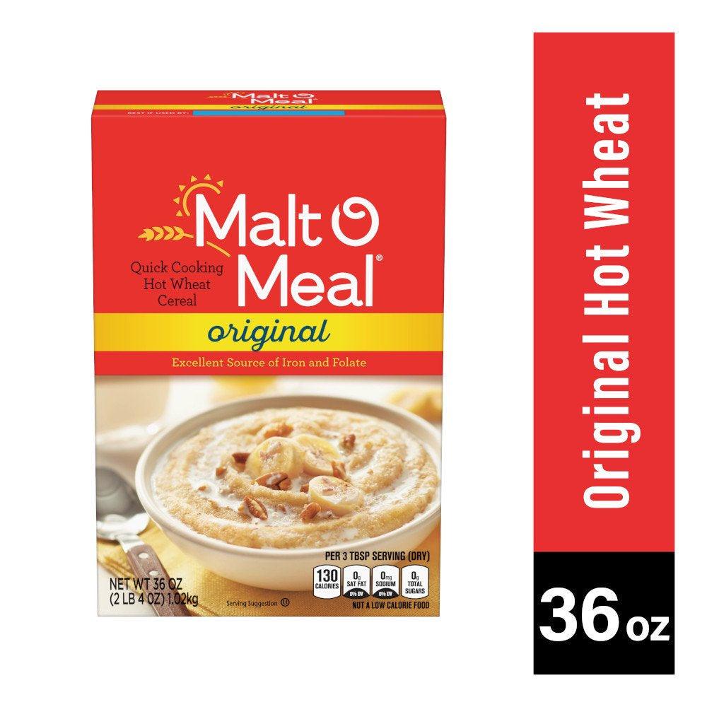 Malt O Meal Quick Cooking Hot Wheat Cereal Original, 36.0 OZ