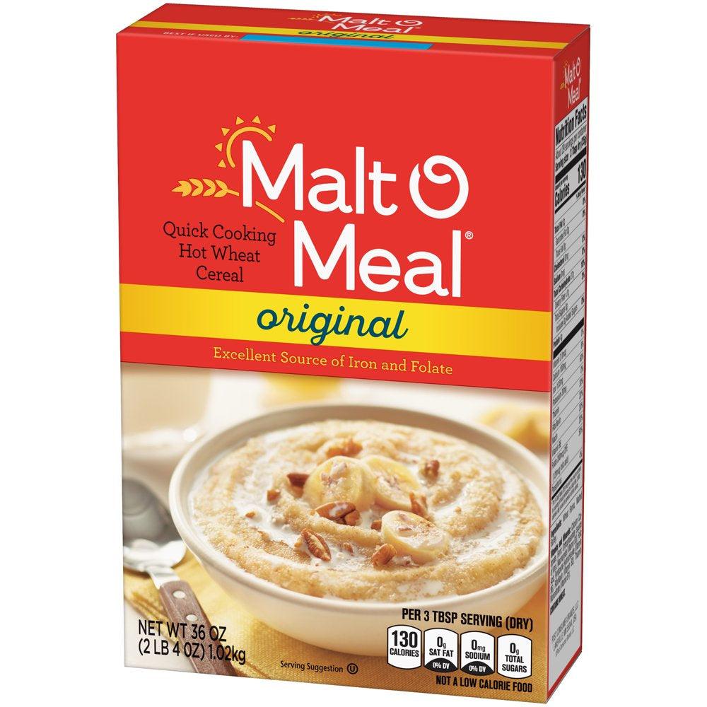 Malt O Meal Quick Cooking Hot Wheat Cereal Original, 36.0 OZ