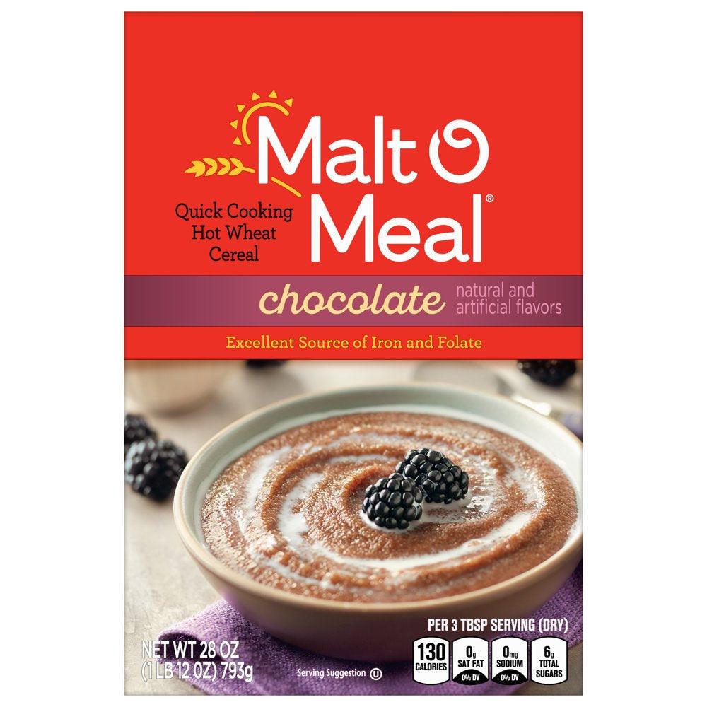 Malt-O-Meal® Chocolate Quick Cooking Hot Wheat Cereal 28 Oz. Box