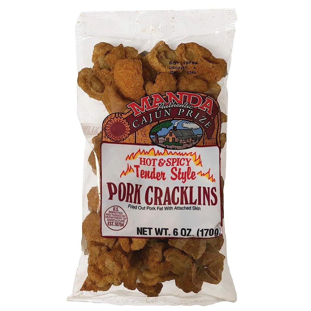 Manda Pork Cracklins (Hot)