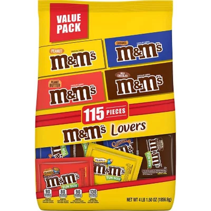 M&M'S Chocolate Candy Assorted Fun Size Bulk Variety Pack (115 Ct., 4 Lbs.)